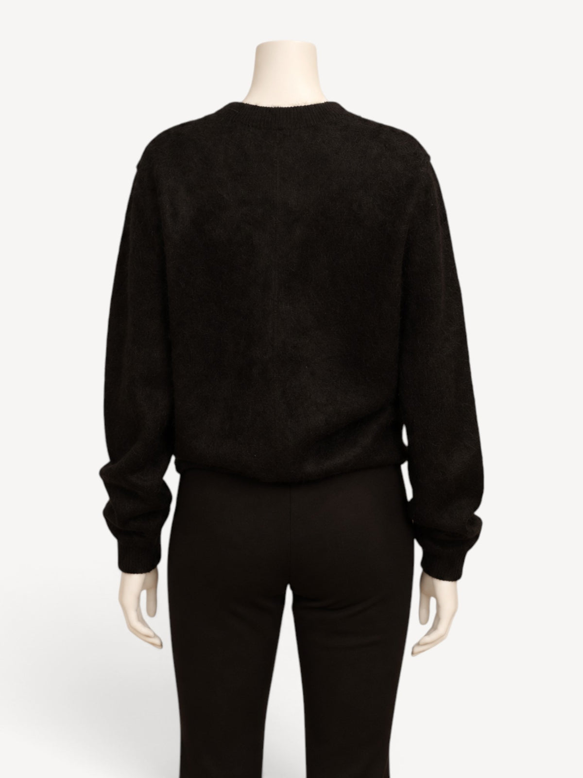 Thom Krom W KJ 175 cardigan in Black, back view