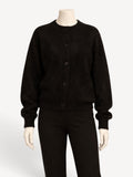 Thom Krom W KJ 175 cardigan in Black, front view