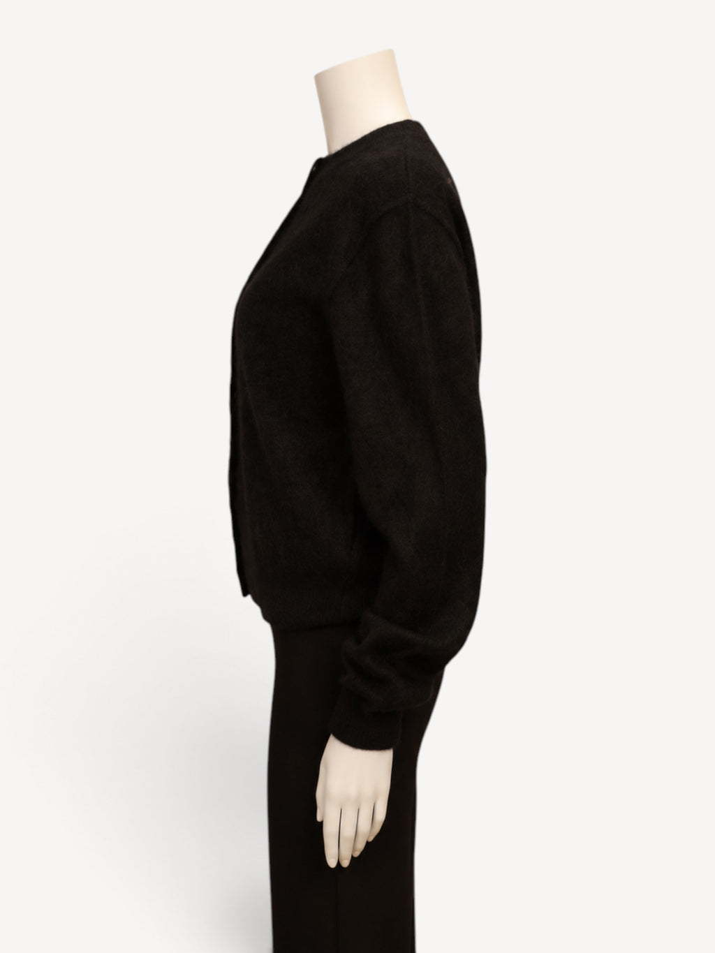 Thom Krom W KJ 175 cardigan in Black, side view