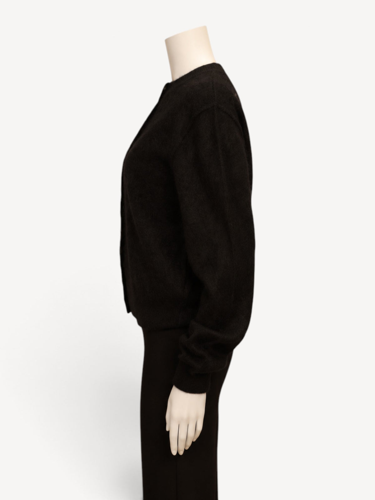 Thom Krom W KJ 175 cardigan in Black, side view