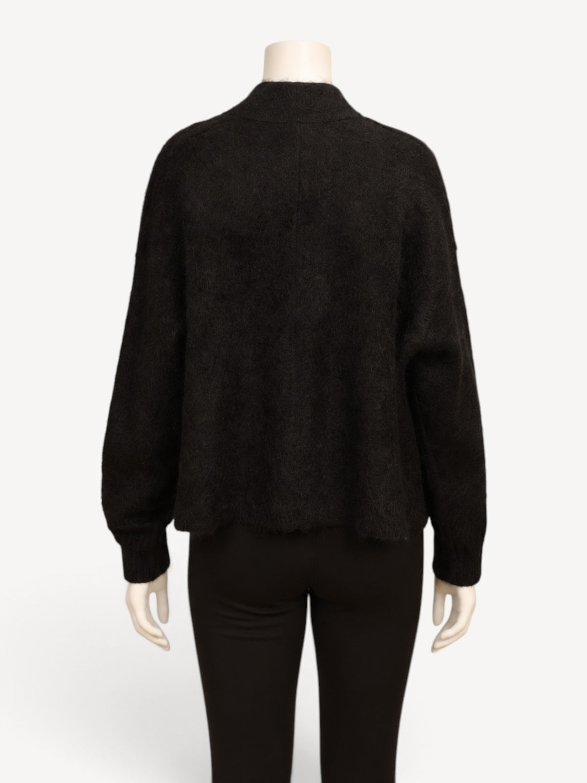 Thom Krom W KJ 176 cardigan in Black, back view