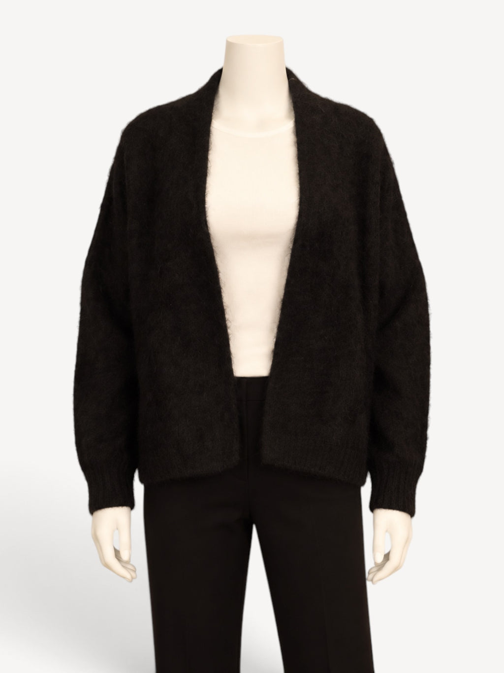 Thom Krom W KJ 176 cardigan in Black, front view