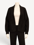 Thom Krom W KJ 176 cardigan in Black, front view
