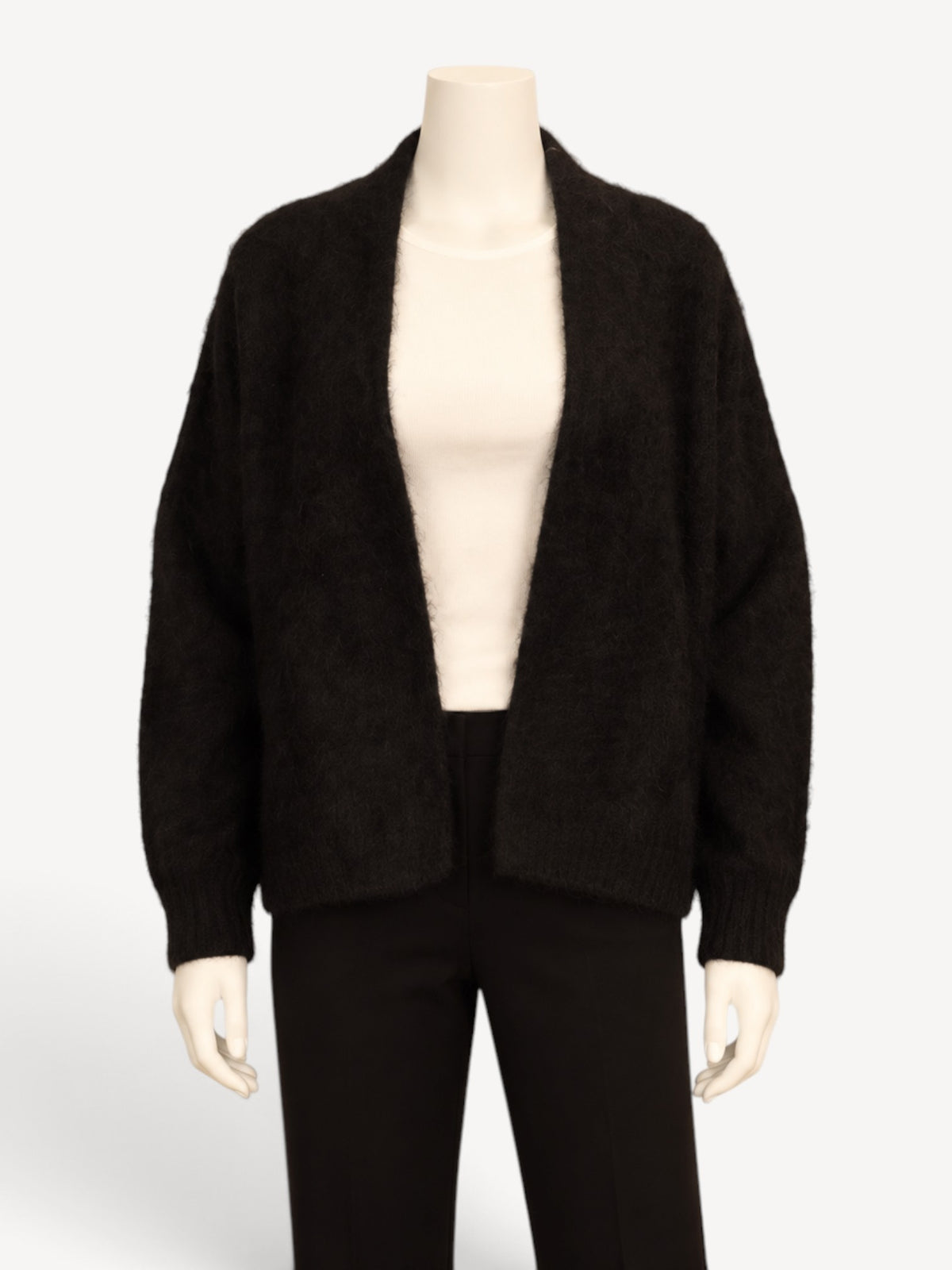 Thom Krom W KJ 176 cardigan in Black, front view