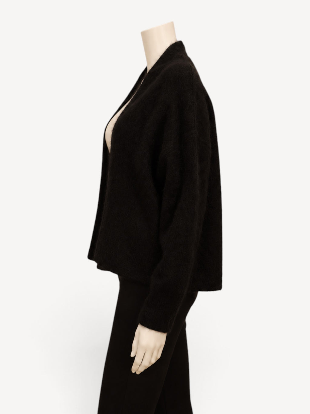 Thom Krom W KJ 176 cardigan in Black, side view