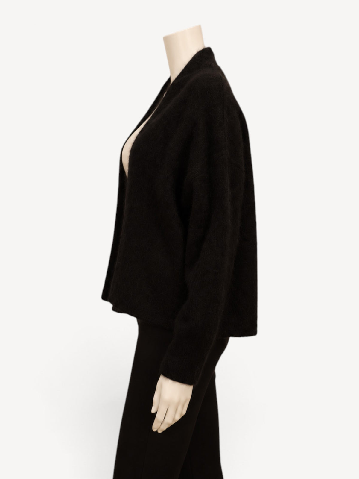 Thom Krom W KJ 176 cardigan in Black, side view