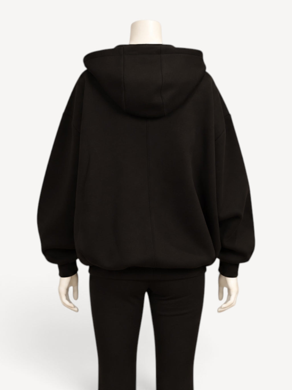 Thom Krom W SJ 502 hoodie in Black, back view