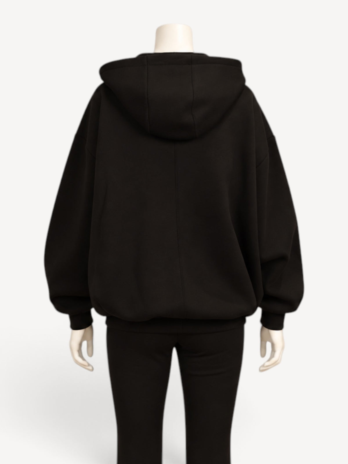 Thom Krom W SJ 502 hoodie in Black, back view