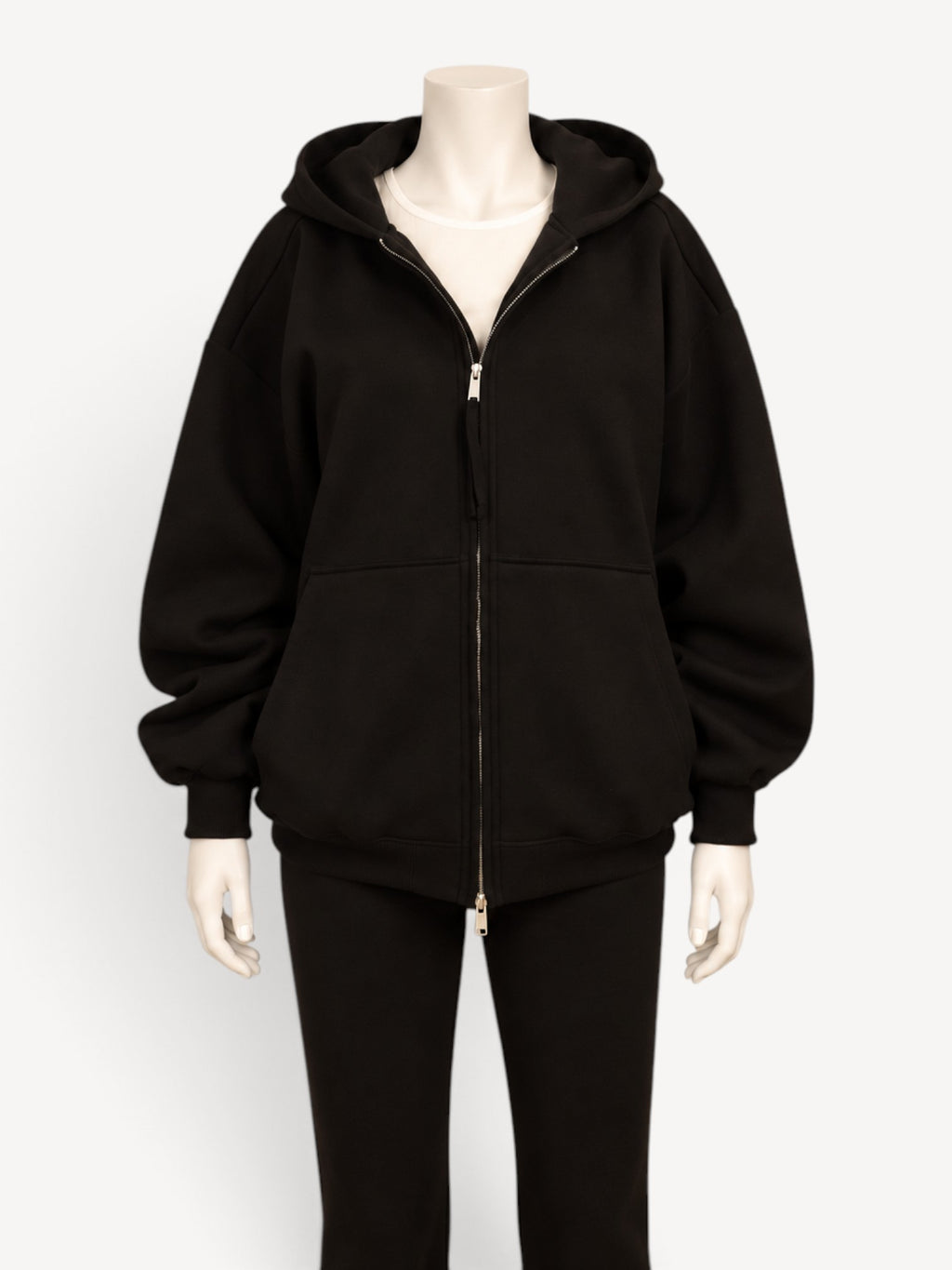 Thom Krom W SJ 502 hoodie in Black, front view