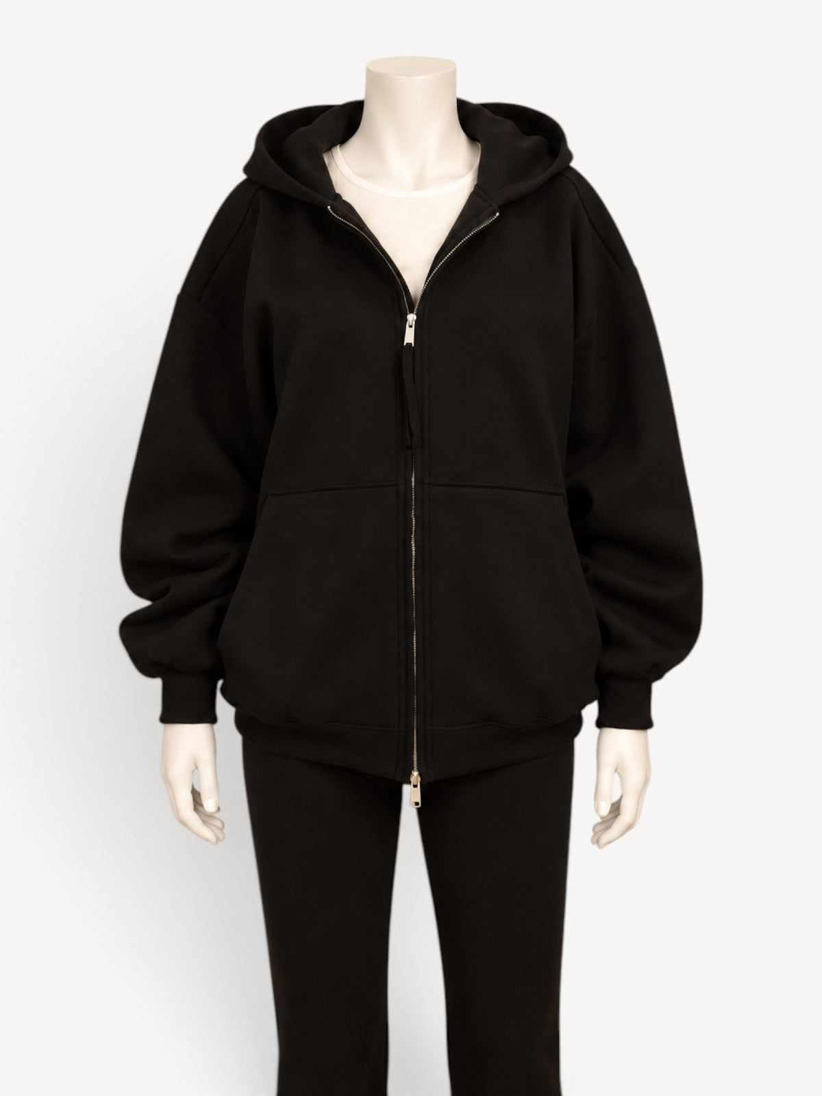 Thom Krom W SJ 502 hoodie in Black, front view