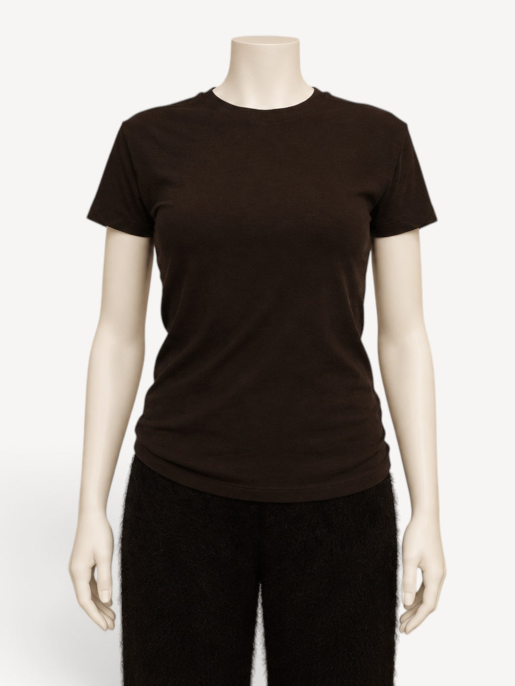 Thom Krom W TS 629 T-shirt in Cold Brown, front view