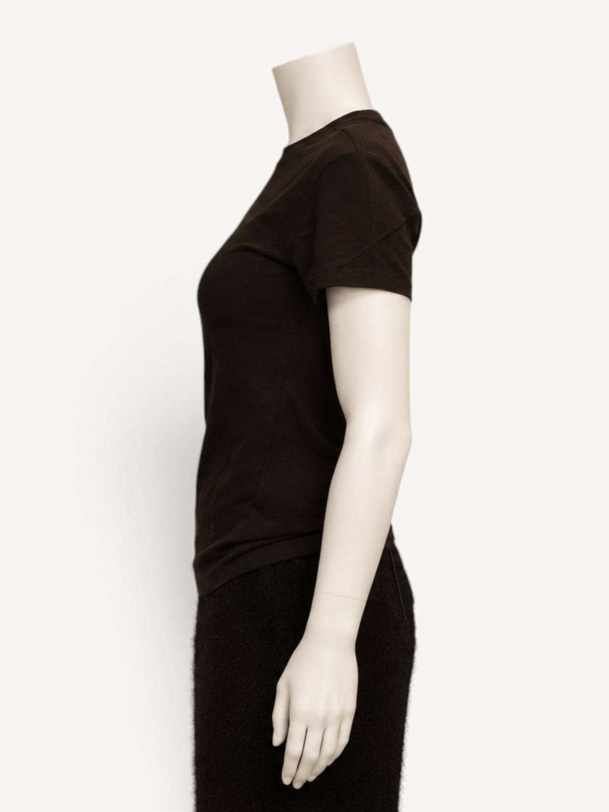 Thom Krom W TS 629 t-shirt in Cold Brown, side view