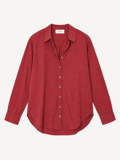 Beau Shirt | Bordeaux — front flat lay