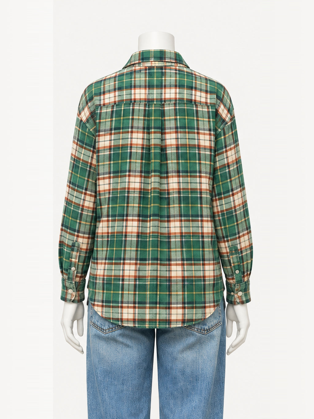 Xírena Beau Shirt in Jadestone Green – back view