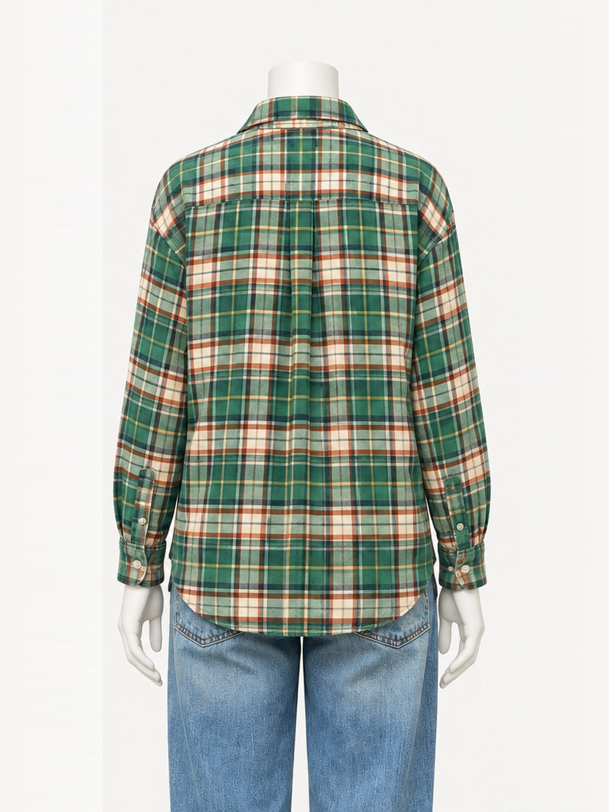 Xírena Beau Shirt in Jadestone Green – back view