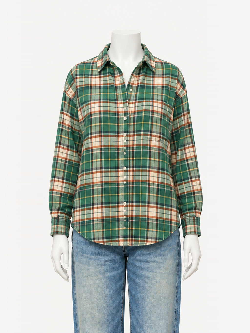 Xírena Beau Shirt in Jadestone Green – front view