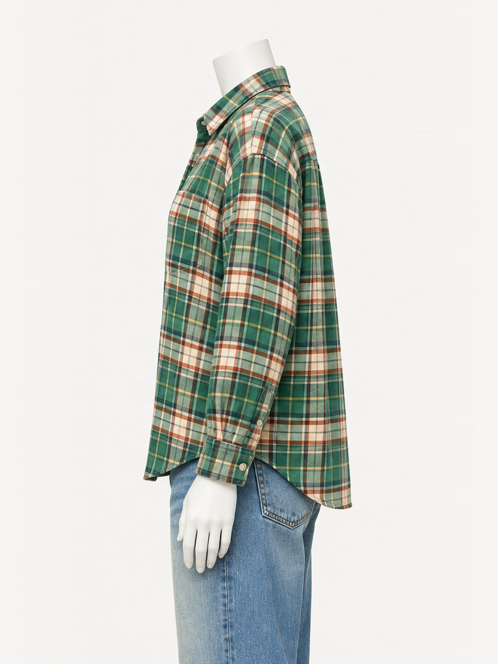 Xírena Beau Shirt in Jadestone Green – side view