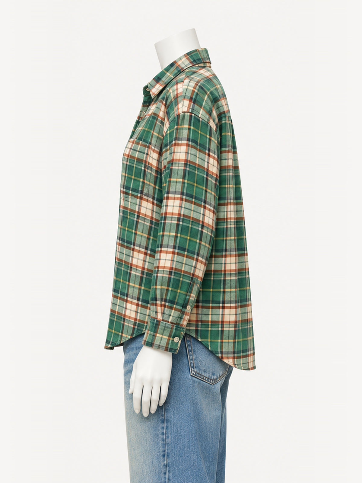 Xírena Beau Shirt in Jadestone Green – side view
