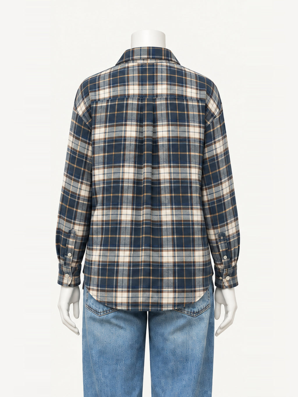 Xírena Beau Shirt in Moonwash Blue – back view