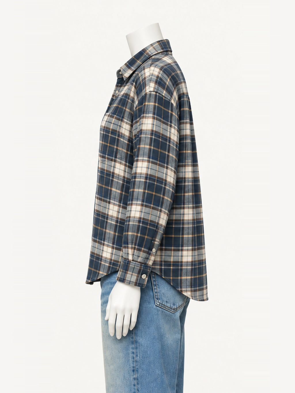 Xírena Beau Shirt in Moonwash Blue – side view