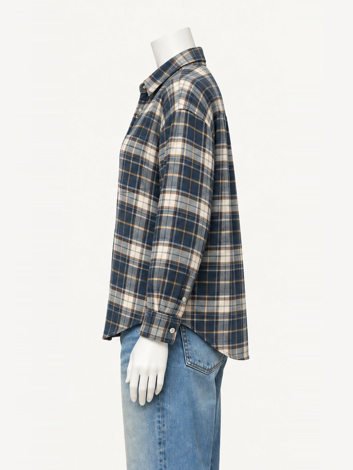 Xírena Beau Shirt in Moonwash Blue – side view