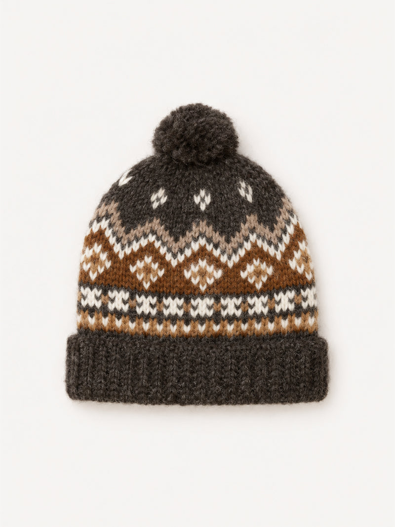 Xírena Snowbird Beanie in Creme Caramel – flat lay view