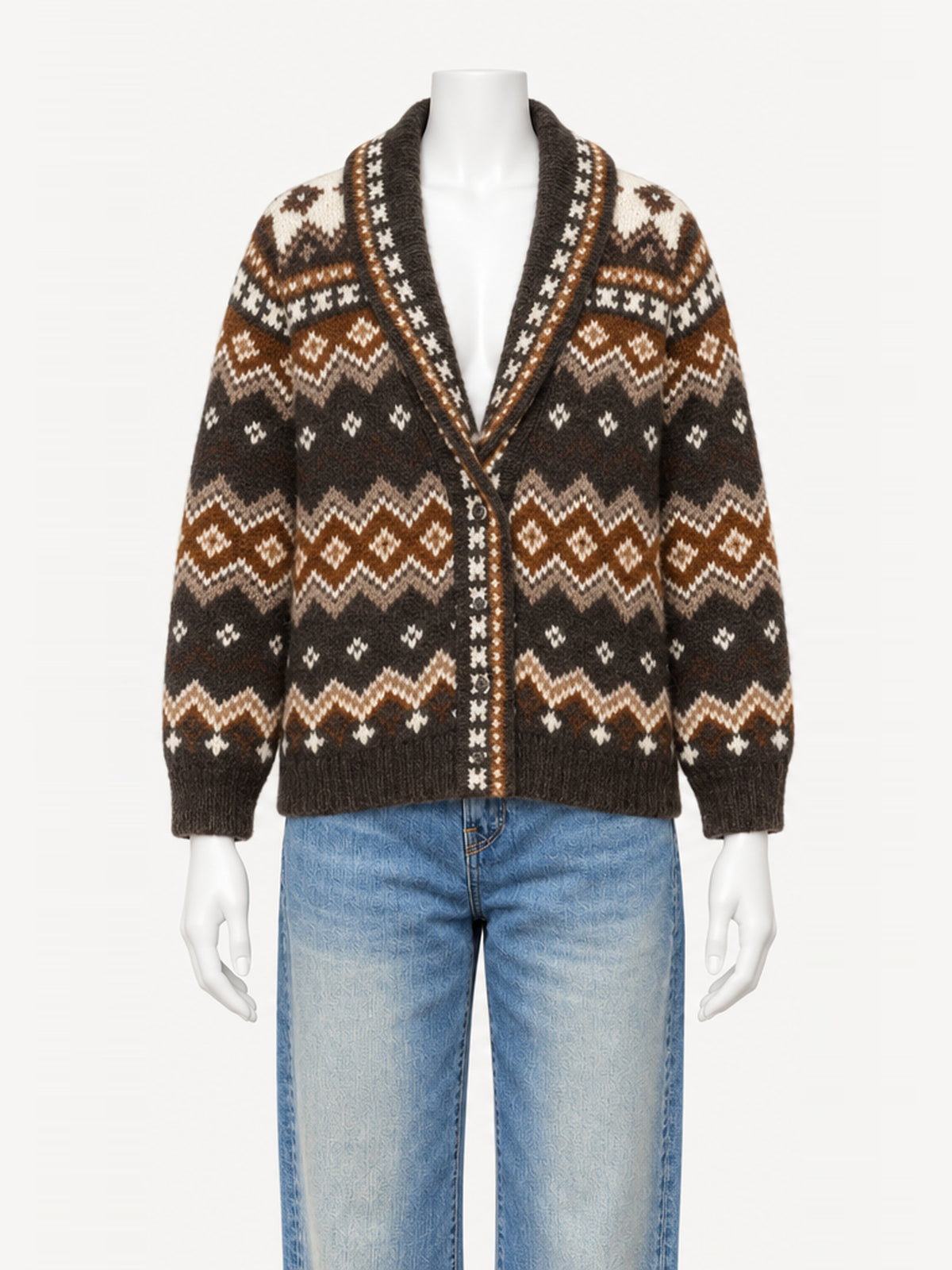 Xírena Vail Cardigan in Creme Caramel – front view