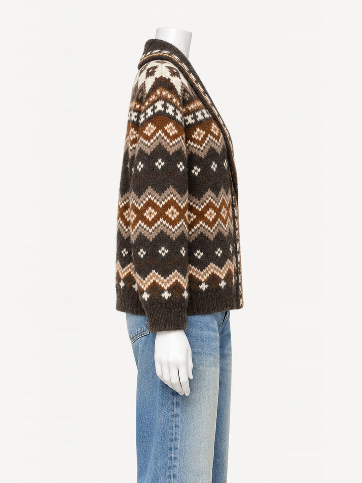 Xírena Vail Cardigan in Creme Caramel – side view